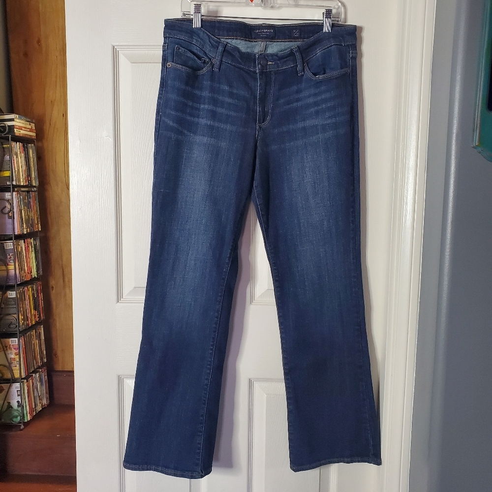 Lucky Brand Bootcut Denim Blue Jeans Ankle  Mid-rise Size 12